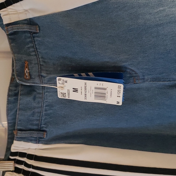 adidas Blue and White Track Pants - Picture 7 of 10